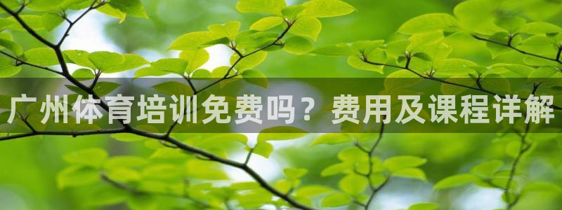 焦点娱乐官网下载苹果版：广州体育培训免费吗？费用及课