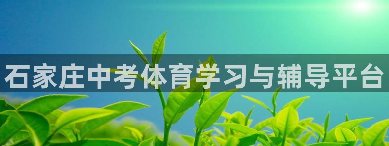 焦点娱乐app下载官网：石家庄中考体育学习与辅导平台
